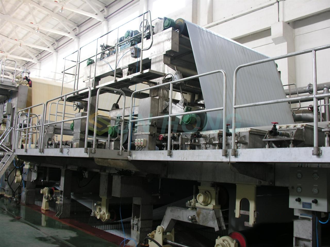 formador superior de máquina de papel