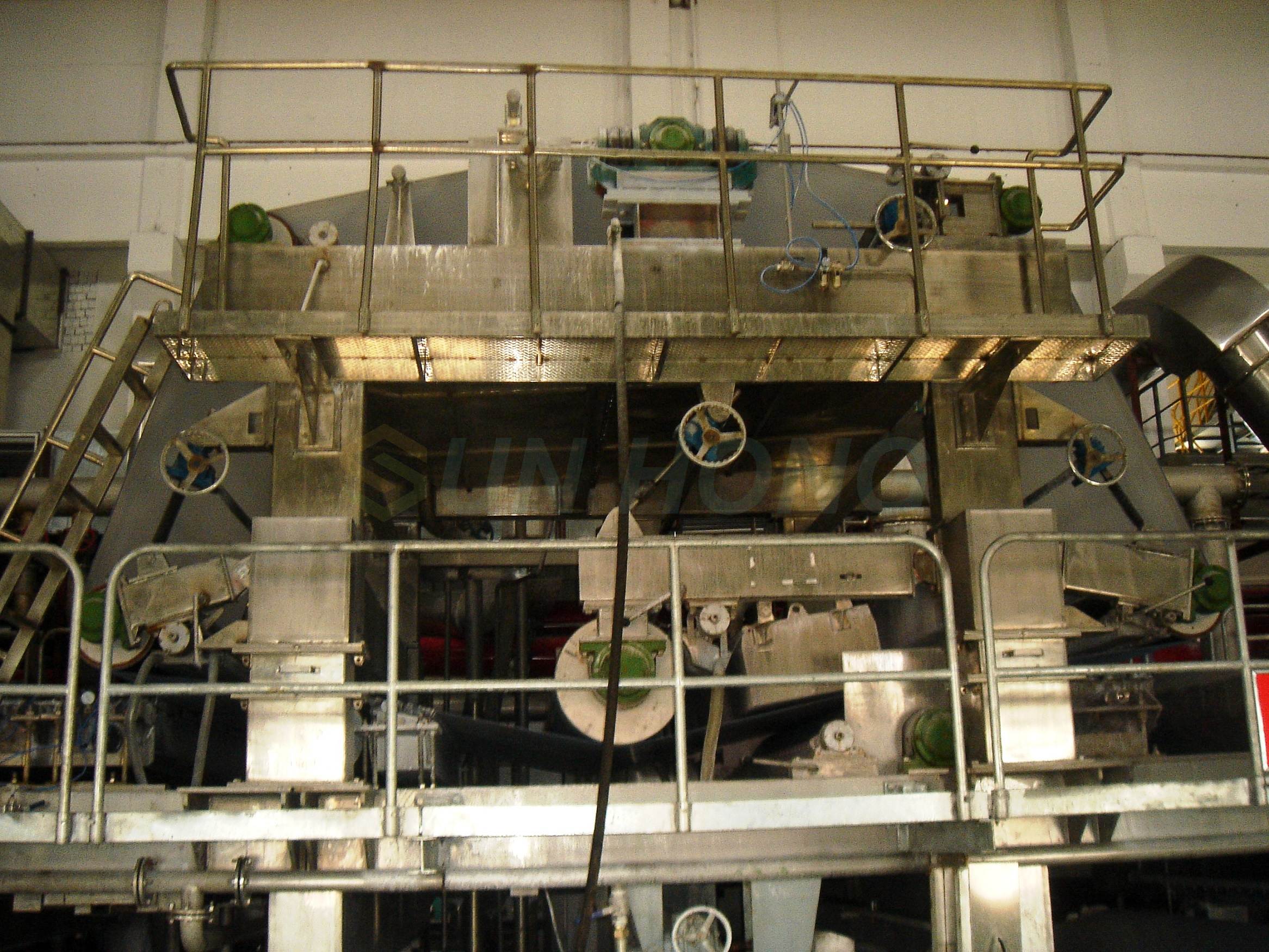 formador superior de máquina de papel