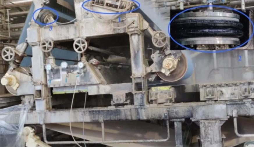 application of air bellow on paper machine aplicação de fole de ar em máquina de papel