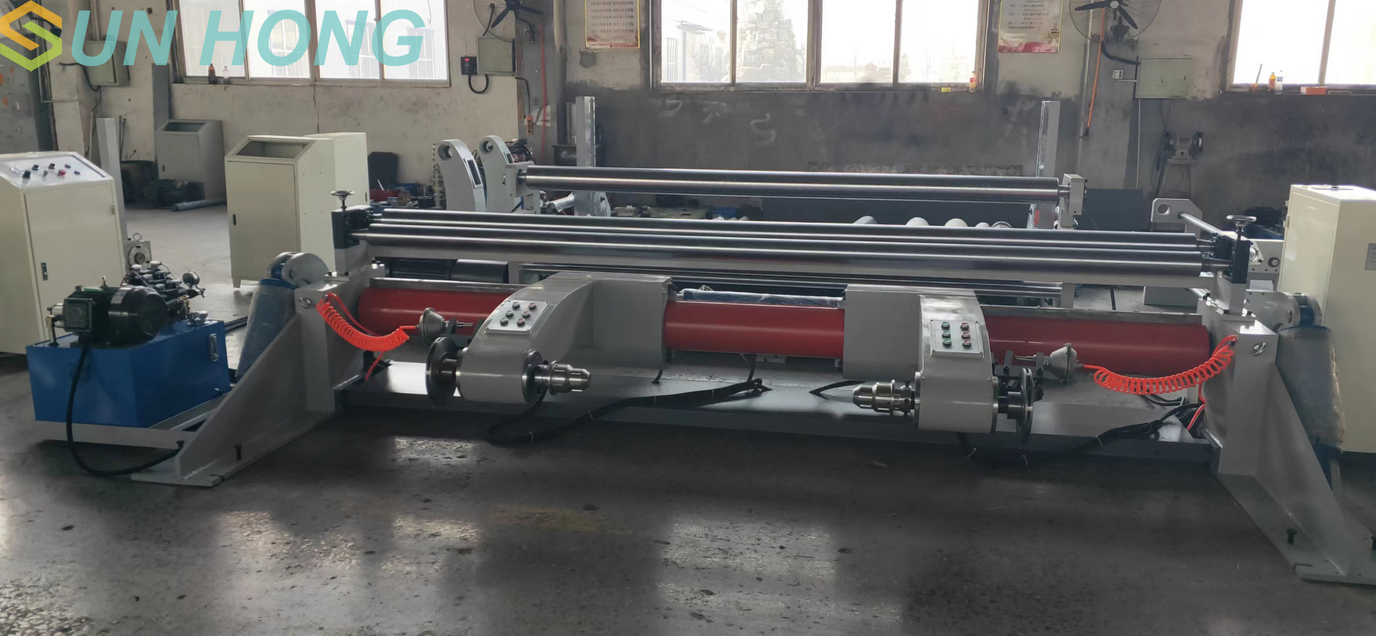 Kraft Wongrouged Paper Rewinding Slitting Machine