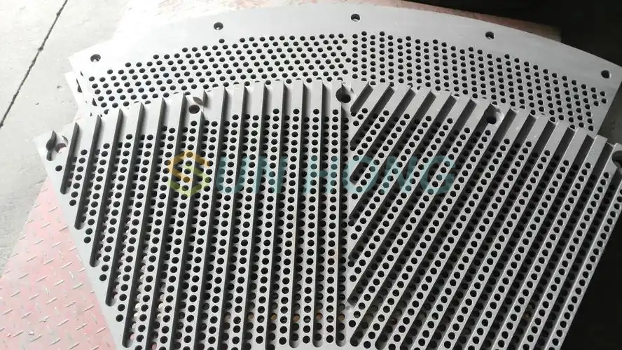 Placa de separador de polpa de papel