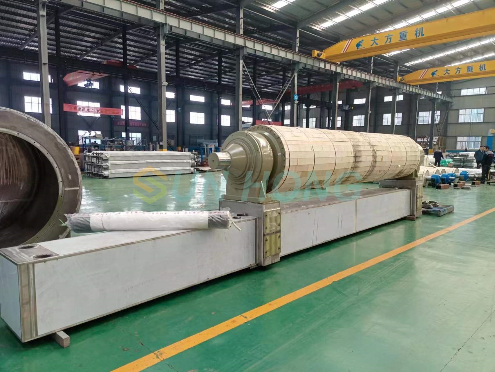 Máquina de papel a vácuo de pó de sucção rolo de ranhura do orifício cego