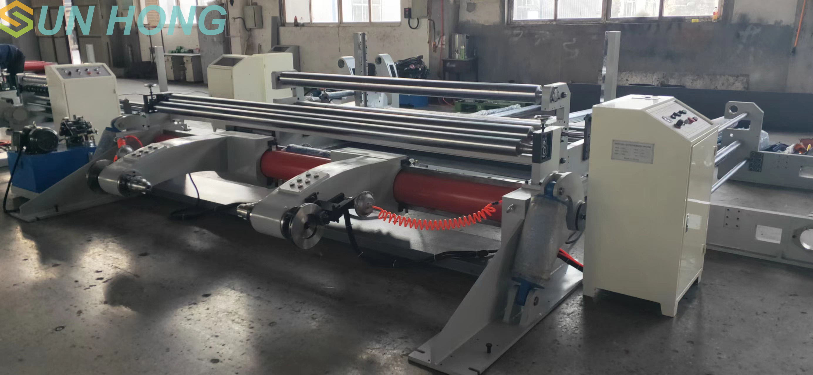 Kraft Wongrouged Paper Rewinding Slitting Machine