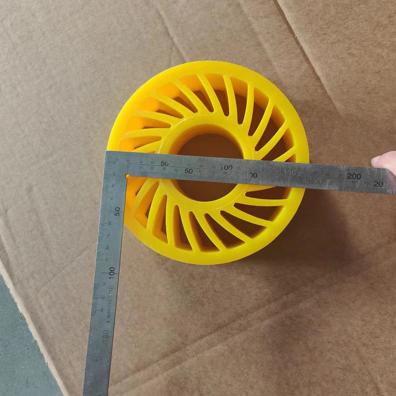 Nenhuma roda de esmagamento PU Sun Wheel para máquina de papelão ondulado