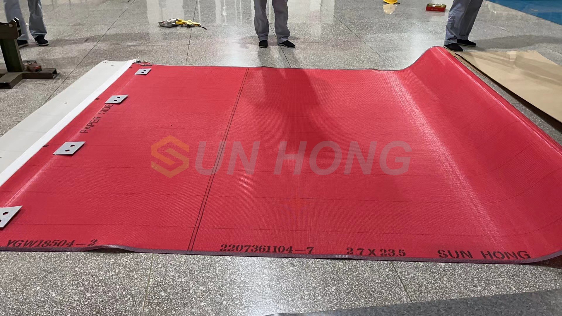 Máquina de papel tecida tecido de secador de fio liso