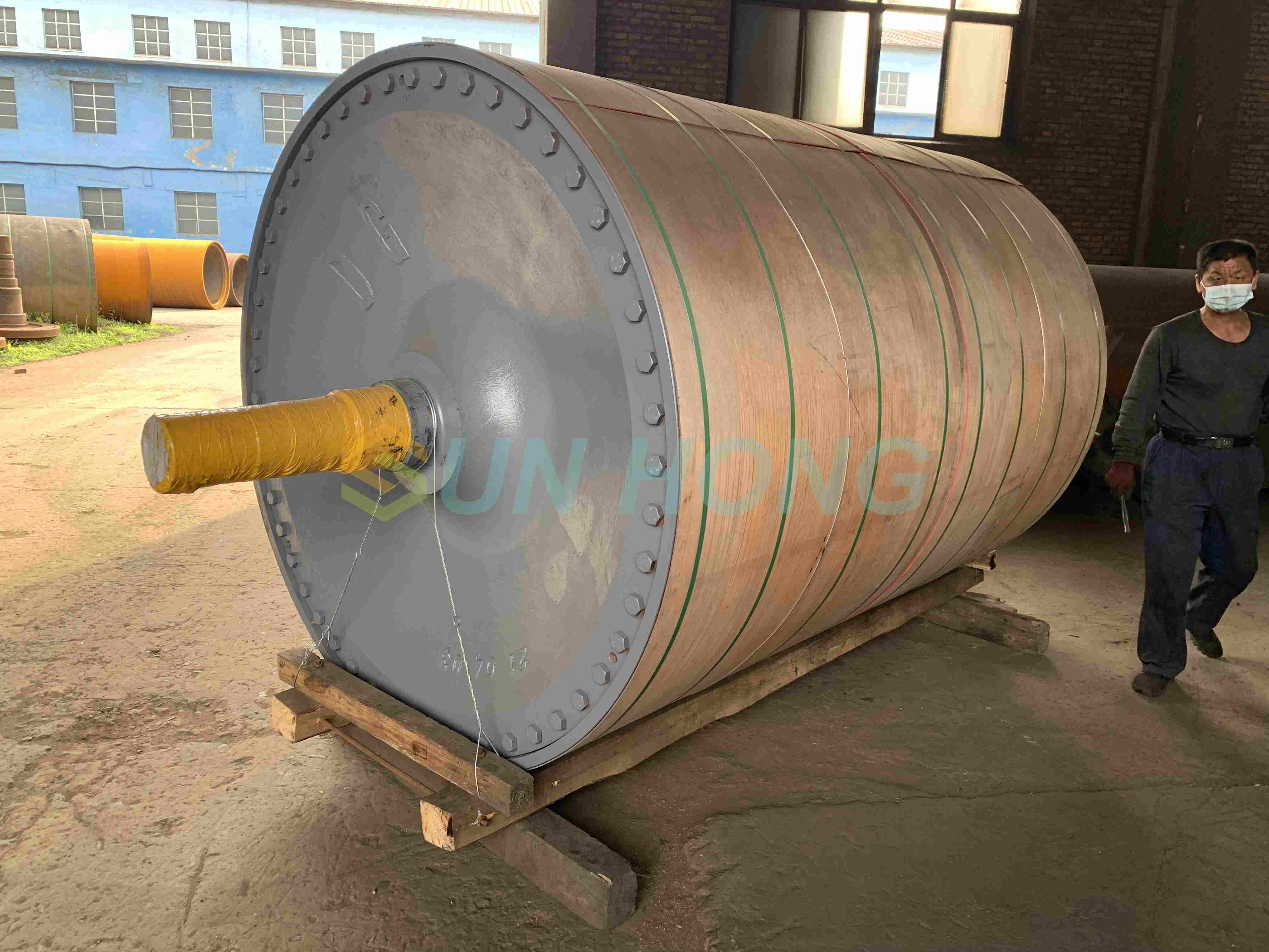Máquina de papel revestimento de aço e secador de ferro fundido