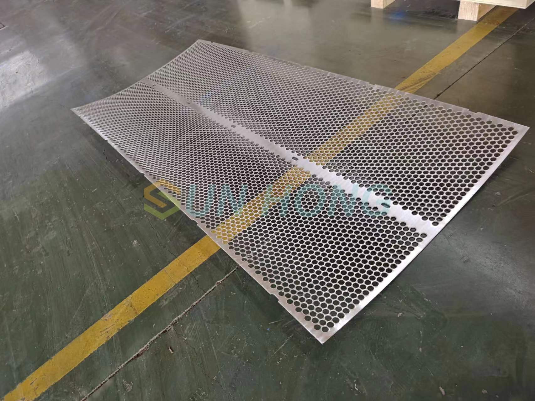 Polpa de papel produzindo placa de tela vibratória