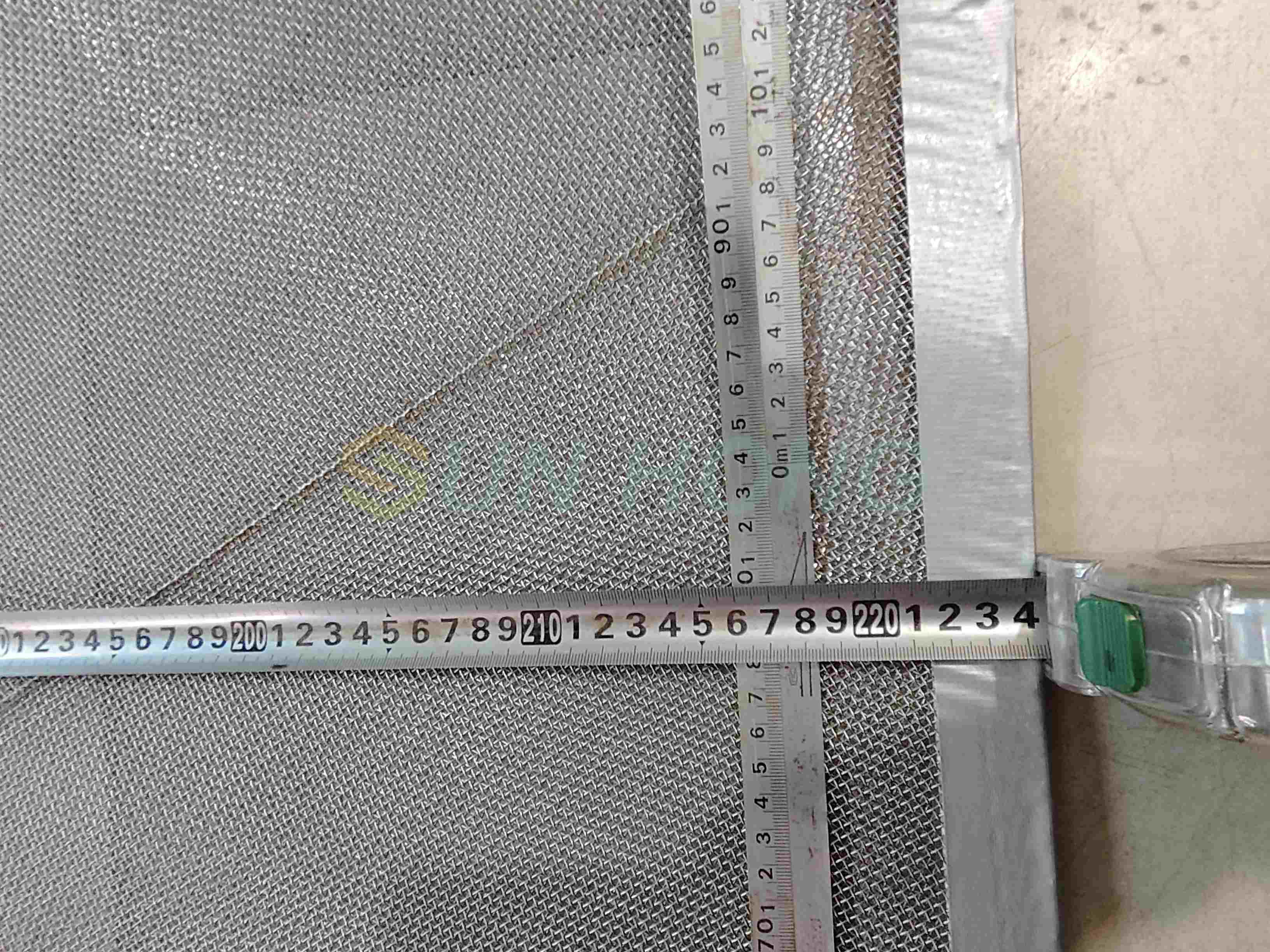 Malha de arame de aço inoxidável diagonal para molde de cilindro