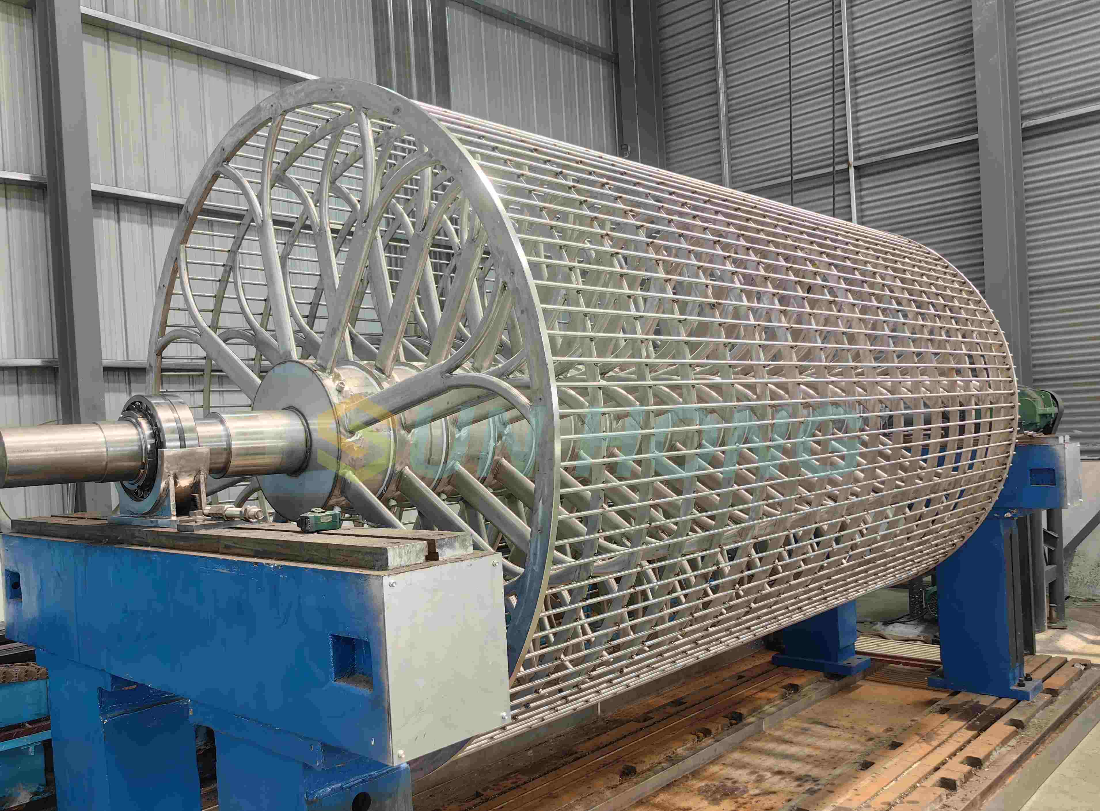 Molde de cilindro de máquina de papel
