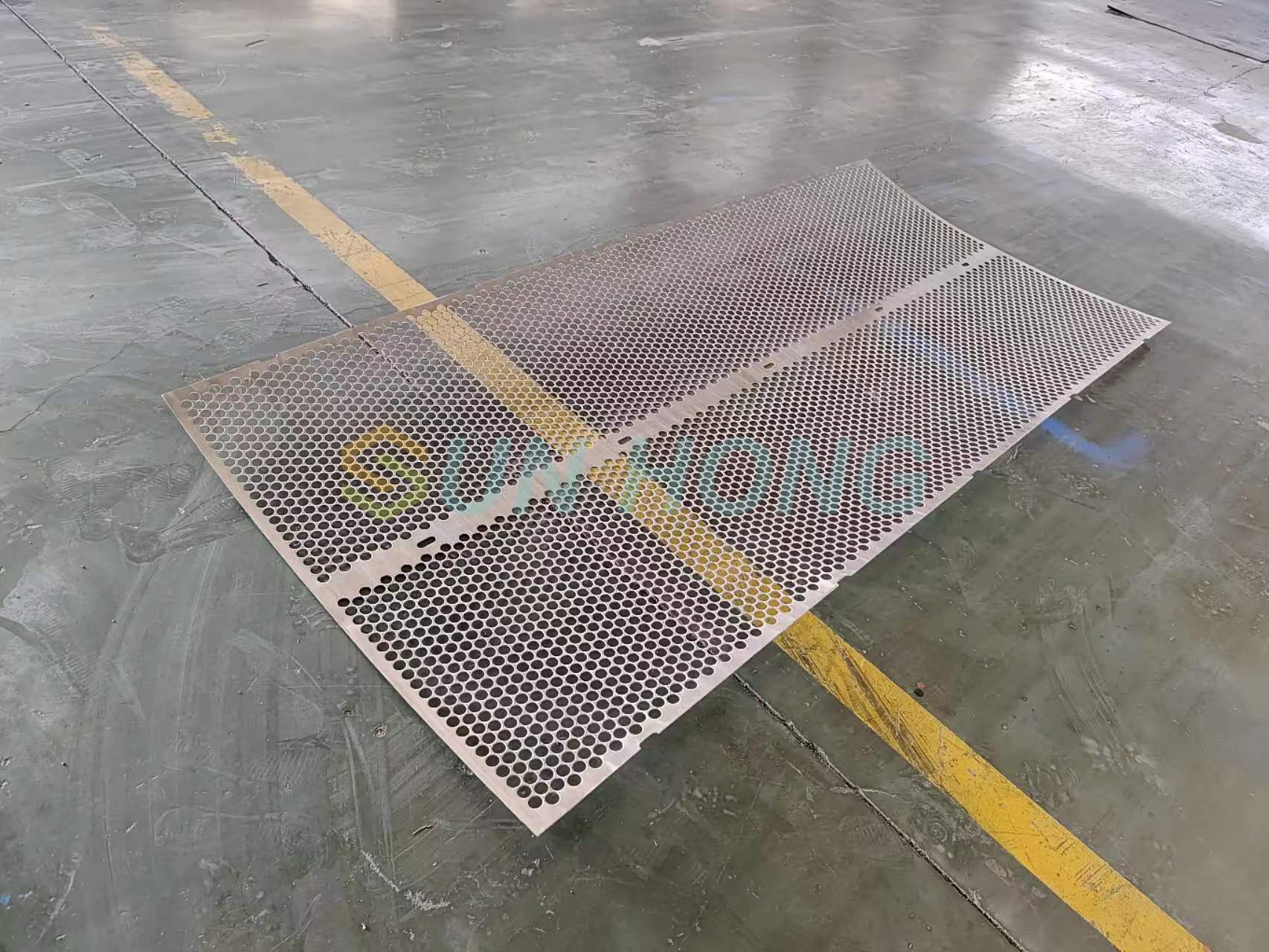 Polpa de papel produzindo placa de tela vibratória