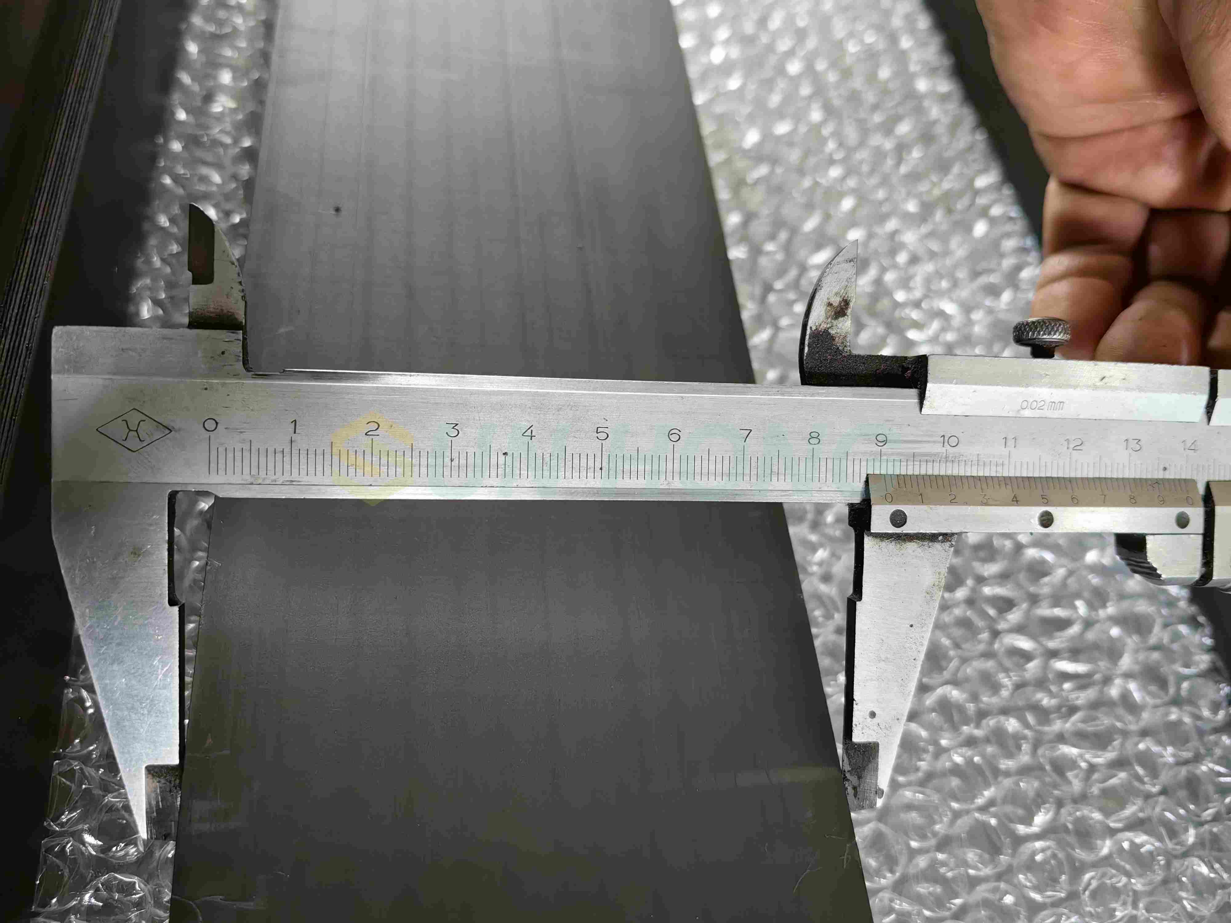 Rolo de sucção de máquina de papel UHMW Rubber Graphite Sealing Strip