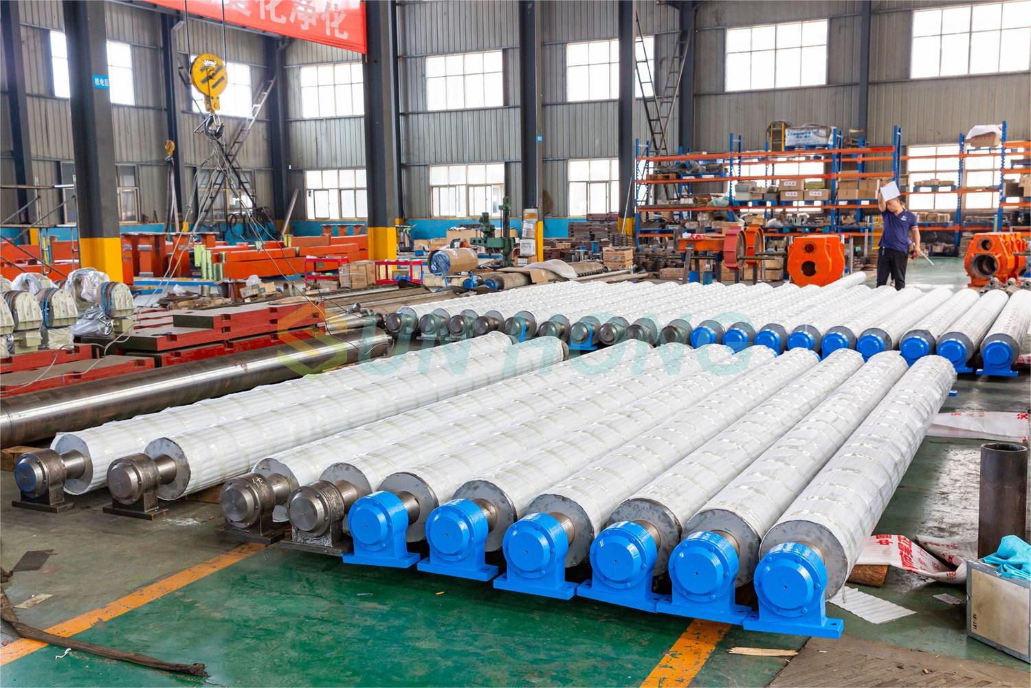 Rolo de guia de tecido de fetos da máquina de papel